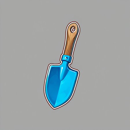 no humans, trowel, solo, outline, simple background <lora:icon_outline_semireal:0.8>