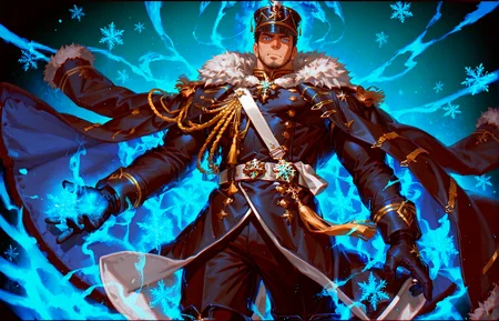 <lora:concept_ããã¬ã¤ã³energy_drain_v2:.8>,energy drain, from below, 
<lora:face_Edwin__Alchemist_Code-000004:.7>, tagatameedwin, 1boy, black hair, dark blue eyes, short hair, solo, male focus, manly, bara, mature male, muscle body, shako hat, fur trim, snowflakes pin, coat, aiguillette, shirt, sash, gloves, glowing pattern, tassel, pants, boots,
cowboy shot, 
(very short hair, beard, bara, mature, facial hair, stubble, beard, full beard, sideburn, beard, a lot of beard, ), facial hair,male focus, muscular male, muscular male, bara, mature,  bara, mature, aixiwuganda_(20222192), very awa, masterpiece, best quality, absurdres, newest, perfect quality, detailed background, intricate details,
<lora:slider_Body Type_alpha1.0_rank4_noxattn_last:3><lora:Anime Summer Days 2 Style SDXL_LoRA_Pony Diffusion V6 XL:.6><lora:slider_cfg_scale_boost:.7><lora:Artist6p:.55>, Artist6p, Artist04p,<lora:slider_il_brightness_slider_d1:-1><lora:slider_il_contrast_slider_d1:-1><lora:slider_DarkSlider1.2_alpha1.0_rank16_full_300steps:-.6><lora:slider_contract_controller_illus01_v1:.5>,