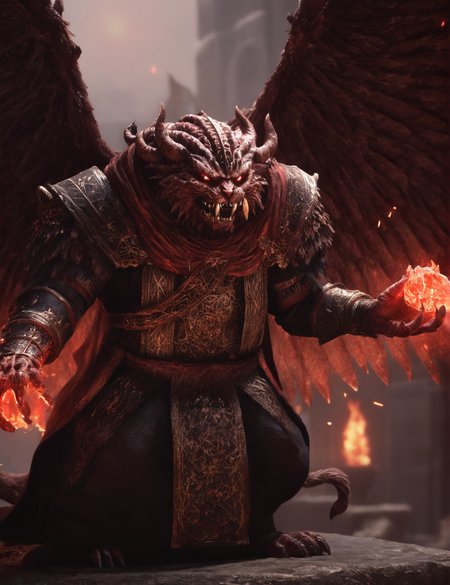 moghxl a demonic cat,animal,128K UHD,sharp focus,masterpiece,awardwinning <lora:moghxl:0.9>,realistic,raw photo,octanne rennder,wings,full body,epic,official art,battle