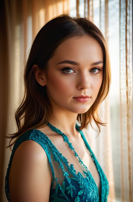 breathtaking  portrait photo of a woman, behind transparent curtains, volumetric lighting <lora:S4ndr4_mm4:0.8> S4ndr4 . award-winning, professional, highly detailed