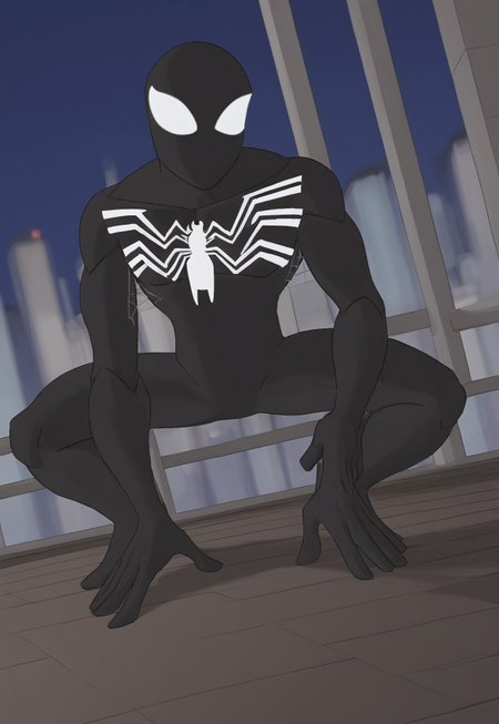 Symbiote Spider-Man "2008" Black Suit Ver.3 (Spectacular Spider-Man) [Illustrious/Pony]