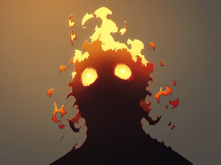 score_9, score_8_up, score_7_up, score_6_up, score_5_up, <lora:fforceXLP:1> fforce, fire, solo, no humans, glowing, glowing eyes