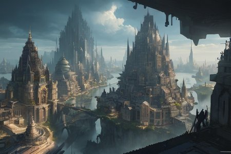 <lora:add_detail:0.15>
<lora:flatBG:-0.15>
(ultra details, clear texture),
(masterpiece), 8k, HDR, ultra detailed, ((photorealistic)), professional light, cinematic lighting, fashion photography, ambient lighting, fantasy, background, train,
floating island, huge airship, absurdity, epic, scene, fantastic, complex, Giant city streets, from below, domes, churches, skyscrapers, 
ancient city, atmosphere,
<lora:FantasyLandscape:0.4>