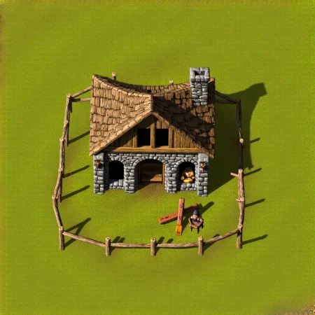 Knights and Merchants buildings style