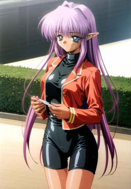 1girl, pointy ears, dark elf, elf ears, long pointy ears, glasses,bike shorts, jacket, solo, long hair, very long hair, (pink hair:1.1), shirt, standing, white shirt, bow, cowboy shot, shorts, red jacket, track jacket, red hair ribbon, 
honeycomb \(pattern\), honeycomb background, hexagon, tiles,  tile wall, silk, tile floor, spider web, skyscraper, city, fence, building, rain, cityscape,  brick, stone wall, pavement, stone floor, pool, 
BREAK
(dark skin, dark-skinned female, tan), glasses , blurry background, bokeh, closed mouth, expressionless, smile, blue eyes, selvaria bles, tight, clannad, kanon, <takeda-120000>, wet, competition swimsuit,(((wet clothes)))