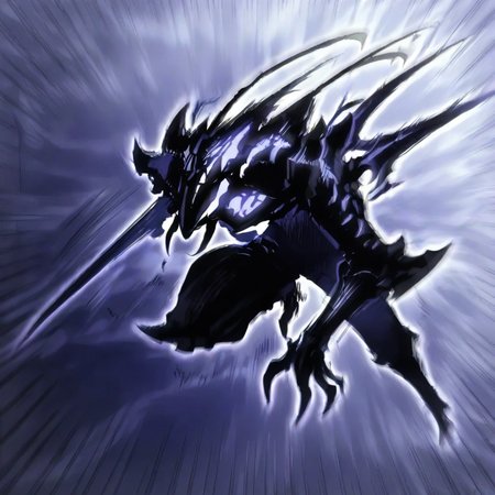 Shadow ant, shadow soldier, speed lines, solo