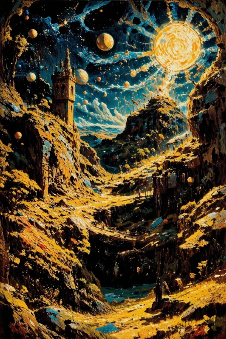 space, ship, beautiful surreal landscape, woman, planets, vivid colors, colorful, multilayer paint splash style, <lora:Hand v2:1> <lora:Anti-Blur:1> <lora:Insane Detail Slider:0.5>   <lora:Flux.1_Turbo_Detailer:0.6>   <lora:flux-photo-transparent_Alpha_1.0:0.8> <lora:flux.1_lora_flyway_Epic-detail_v2:1>   <lora:Painterly01b_CE_FLUX_AIT:0.8> pntrlyCE_style <lora:PsykeV1:1>  <lora:VividlySurreal:1>