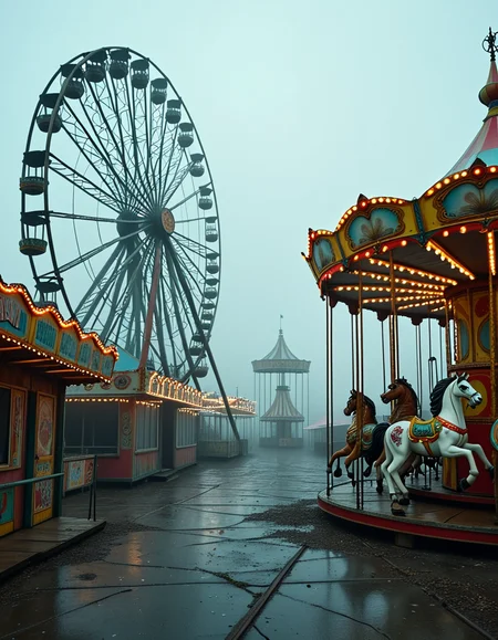 abandoned amusement park