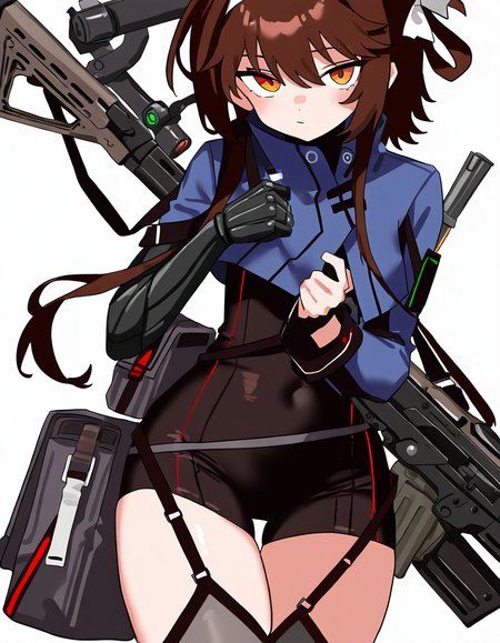 1girl,solo,white background,simple background,cowboy shot,type79,single mechanical arm,<lora:type79-000012:1>,, masterpiece, best quality, very aesthetic, absurdres,newest, incredibly absurdres,