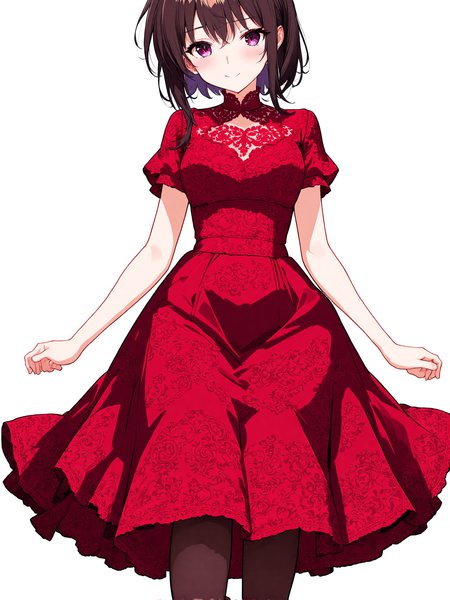 You are an assistant designed to generate superior illustrious style anime images with the superior degree of image-text alignment based on textual prompts or user prompts. <Prompt Start>  
1girl, solo, red lace dress, 
