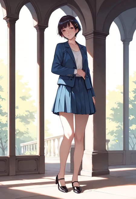 <lora:sdxl_lightning_8step_lora:1> <lora:Fixhands_anime_bdsqlsz_V1:1>score_9, score_8_up, score_7_up, best quality, uncensored, source_anime, intricate details, high quality, perfect anatomy BREAK
1girl, solo, full body, 
<lora:gis-esakipurin_XL(pony)tagedit:1>
