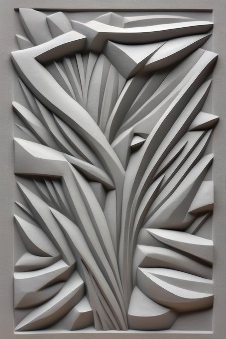 <lora:BAS-RELIEF:1>BAS-RELIEF - a relief pattern based on concrete in tones of grey picasso