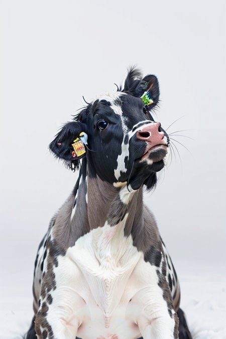 dairy cow,Highly Detailed,
