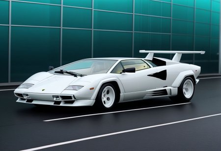 Lamborghini, tokyo, vaporwave style
