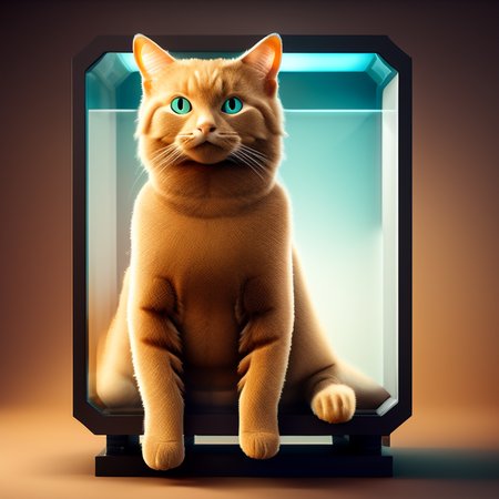 knollingcase, cute kittypic, sharp focus, fur, extremely detailed,