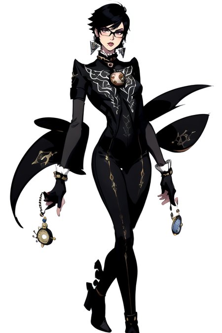 <lora:bayonetta:0.8>,bayonetta2,1girl,solo,looking at viewer,short hair,simple background,black hair,gloves,jewelry,earrings,glasses,elbow gloves,white gloves,mole,lips,bodysuit,makeup,alternate hairstyle,lipstick,mole under mouth,eyeshadow,alternate hair length,amulet, full body