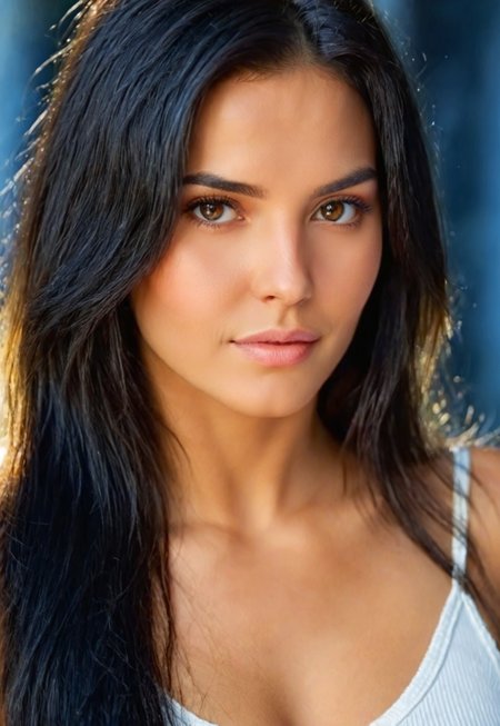 Ultrarealistic, photorealistic, realistic, depth of field, 4k, HDR, masterpiece.
1girl, beautiful, dark hair, long hair. Artistic portrait, soft glow.