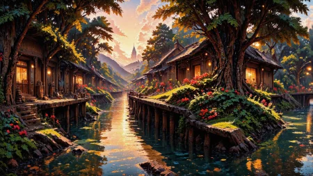 (canal),  beautiful (Hong Konger) fantasy photo landscape,  sunset, woman, intricate, very detailed, sharp, colorful, <lora:Hand v2:1> <lora:Anti-Blur:1> <lora:Insane Detail Slider:0.5>   <lora:Flux.1_Turbo_Detailer:0.6> <lora:flux-photo-transparent_Alpha_1.0:0.8> <lora:flux.1_lora_flyway_Epic-detail_v2:0.6> <lora:Painterly01b_CE_FLUX_AIT:0.8> pntrlyCE_style, <lora:VividlySurreal:0.8>  <lora:FluxMythP0rtr4itStyle:0.8> mythp0rt, <lora:flux_train_replicate:1> <lora:FluxDFaeTasticDetails:0.8>