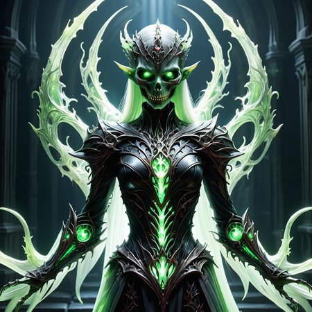 hyper detailed masterpiece, dynamic, awesome quality,DonM3lv3sXL female ghoul, , particle beam <lora:DonM3lv3sXL-000005:0.85>