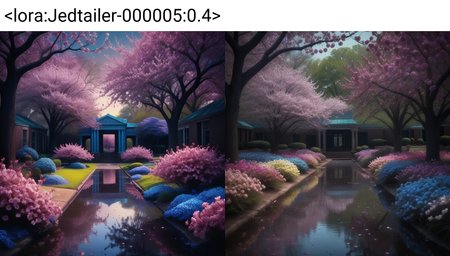 landscape art, blossoms, cinematic atmosphere, landscape of a Photogenic Evocative (Memphis:1.3) from inside of a Dreamweaver's sanctuary, Direct light, Dark hue, surreal, artistic, fantastic aesthetic, deep rich colors, vivid colors, fine detail, cinematic perfect intricate stunning fine detail, dynamic cinematic color, illustrious quality, Jed-dtl, <lora:Jedtailer-000005:0.4>
