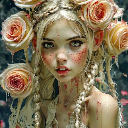 elysexa  girl made of rose flowers, very detailed, very detailed<lora:elysexa:1>