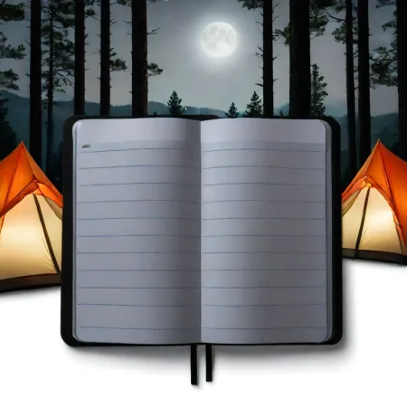 (notebook showcase) <lora:20_notebook_showcase:1.1>
White background,
high quality, professional, highres, amazing, dramatic,
(Nighttime campsite and forest:0.5),