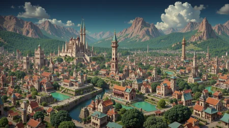 An oriental fantasy city beautiful  landscape, noon, woman, very intricate, very detailed, sharp, bright, colorful, <lora:Hand v2:0.5> <lora:Anti-Blur:1><lora:Insane Detail Slider:0.25>  <lora:flux.1_lora_flyway_Epic-detail_v2:0.3> <lora:fluxenhancer:0.25> <lora:3D MIX:0.5>