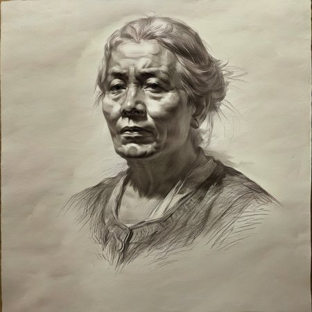 an old women,
sketch for art examination,<lora:sketch_for_art_examination:1>,