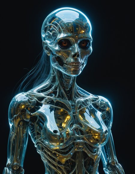 by (Phil Jimenez:1.2) and (Tadanori Yokoo:1.1), hyper realistic full shot, full body view, medium full shot photo of  a (beautiful luminous transparent ghostlike entity:1.1),  (delicate , diaphanous, masterful:1.4), poster art, bold lines, hyper detailed, expressive,  award winning,  dark limited color palette, high contrast, depth of field, (intricate details, masterpiece, best quality:1.4),
dusk and dawn lighting, looking at viewer, dynamic pose, wide angle panoramic view,
<lora:add-detail-xl:0.5> <lora:xl_more_art-full_v1:0.5> <lora:looking_at_viewer:2>