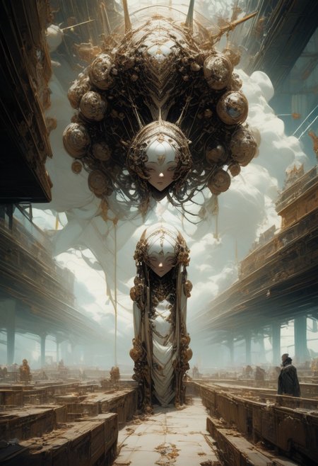 score_9, score_8_up, score_7_up,  ((first person perspective)), landscape photo, tron, heaven, ascendance, god rays, light, gold, sky,  advntr, underwater, alien, colorful, ((zdzislaw beksinski)),translucent,transparent,reelmech, mechanical parts, cable, wires, machinery, joints, body suit