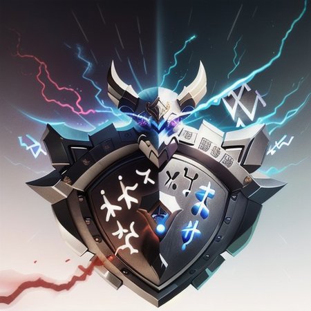 MagicItem_v1 <lora:MagicItem_v1:1> white background, 
Enchanted (shield:1.3) hovering in mid-air, (white background:1.2), intricate designs, (glowing runes:1.4), protective aura, (dynamic motion:1.1), high quality, photorealistic, by (Artgerm:1.5), dramatic lighting, magical realism, trending on ArtStation.
masterpiece, professional quality
