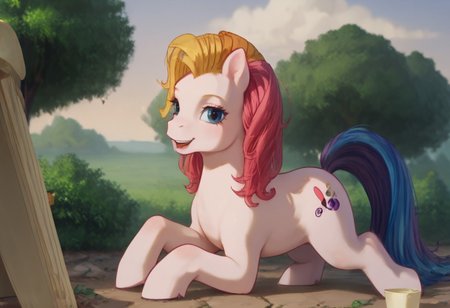score_9, score_8_up, score_7_up, score_6_up, score_5_up, score_4_up, detailed background
outdoors, park
Toola-Roola mlp, feral, pony, multicolored hair, slim, seductive, break.
looking at viewer, 3/4 side view, lying on ground