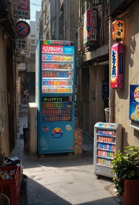 score_9,score_8_up,score_7_up,8k,,ruanyi0727,outdoors,alley,vending machine,lantern,storefront,<lora:0727 japanese street_v1_pony:1>
