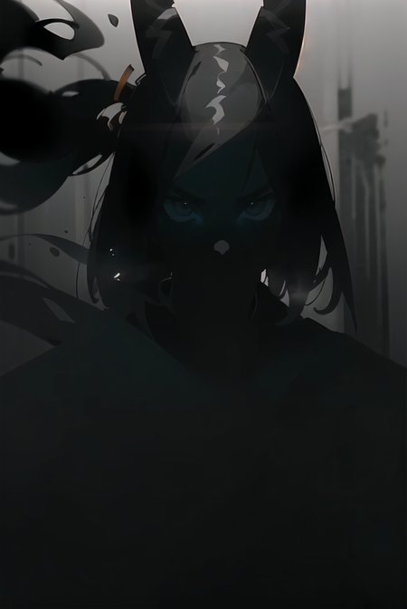 (black&white:1.2), desaturate, desaturated, black and white, perfect illustration, high contrast, dark, samurai, silhouette, samurai hat, fog, mysterious, upper body,  Style-DoF,  <lora:spotlight:0.6>, <lora:epi_noiseoffset2:0.6>, <lora:filmgrain_slider_v1:3>, <lora:fantasyV1.1:0.25>, high detailed, high quality, masterpiece, perfect, intricate detailes