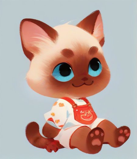 score_9, score_8_up, score_7_up, score_6_up, vintage style, siamese cat, simple background, sitting, chibi, <lora:Pikaole_pXL:0.8>, pikaole,  <lora:CareBearPD:0.6>