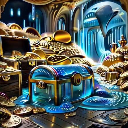 1dragon, highly detailed blue dragon, blue dragon made out of slime, scaly blue slime dragon, slime dragon with red eyes, blue slime dragon laying in its hoard, blue slime dragon with wings, dragon wings, 
multi-colored gems made out of slime, in a room of treasure made out of slime,  gold coins and bars made out of slime, wood-like treasure chest made out of slime, wood-colored slime chest, individual coins made out of slime, gold slime coins, piles of coins, 
treasure-room, treasure, treasure chest, gemstone, coins, gold bars, gold pile, 
everything made of slime, No simple background,
((translucent slime)), ((transparent slime)), (bioluminescent slime), sl1m3, slime, ais-blmn, watce, je11y, thickwater, great lighting, ral-lava, even lighting, no bright spots, saturated colors,