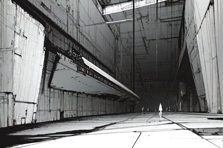 highly insanely detailed, masterpiece, top quality, best quality, highres, 4k, 8k, RAW photo, (very aesthetic, beautiful and aesthetic),  
tsutomu nihei,nihei_tsutomu,blame!,blame gakuen!,abara,TNstyle,sidonia_no_kishi,(space,spacecraft,lab,giant room,sidonia \(ship\)), 
<lora:blameLora_v10:1>, 
(1girl:1.3), 
solo focus, 
(pure white background,transparent background:1.2),âââ
