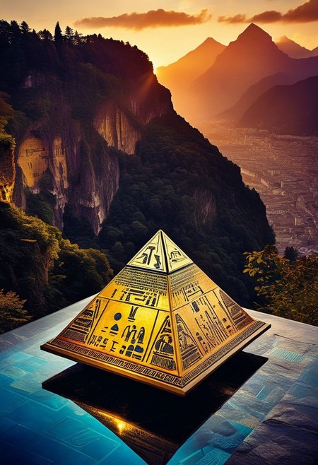()Hyoer Realistic:2.0)Polaroid picture of 
of a breathtaking sunrise over the picturesque town of Interlaken, Switzerland. (Focusing on the close up on the Beautiful Mature women, each with a voluptuous figure, Parachuting from the edge of the cliff:1.75), overlooking the city of Interlaken, Switzerland
BREAK
A futuristic, neon-lit table, adorned with ancient Egyptian hieroglyphics and symbols. The album cover, designed by Shusei Nagaoka, features a gleaming, metallic pyramid at its center, surrounded by swirling patterns of gold and lapis lazuli. The band's name, Earth, Wind & Fire, is emblazoned in bold, futuristic letters, while the album title, 'Kemetic Odyssey,' is written in hieroglyphics. The table's surface glows with a soft, ethereal light, as if infused with the essence of the ancient civilization. The atmosphere is one of mysticism and wonder, as if the table holds the secrets of the pharaohs