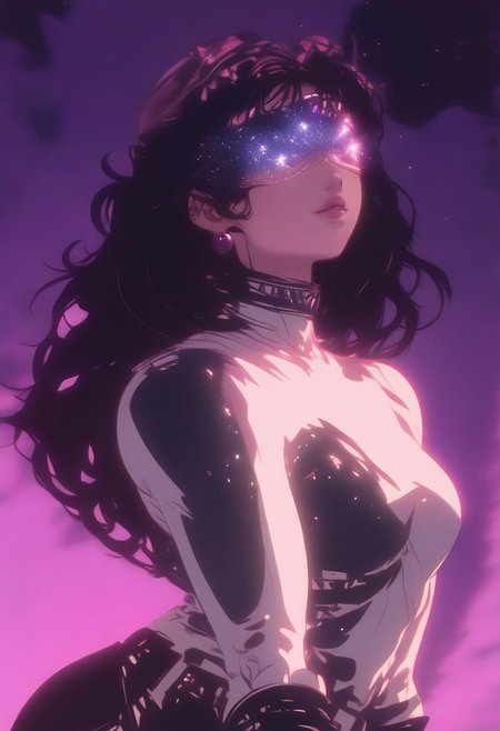 GLSHS, MythAn1m3 (masterpiece, best quality:1.2), 1girl, older female, solo, breasts, pants, armor, skirt armor, lip gloss, soft lips, pink lips, white bodysuit, deep neckline, ewelry,earrings, white leotard, leggings, boots, bracer, hair jewel, silver diadem, belt, medium skirt armor, strapless, bottomless, gloves, cleavage, slender legs, toned female, Angular facial features, grinning, Long hair, black hair, pale skin, purple eyes, athletically muscular female, slender legs, slender thighs, thin thighs, thin legs, white leggings, thighhighs, gartner belt, thigh boots, long sleeves, superhero, outdoors, pink sky, purple sky, starry sky, night sky, glowing,
moonlight, partially illuminates, contour light