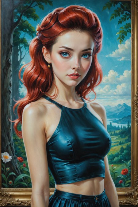 8k oil painting <lora:oil_painting_envy_anime:0.60> by ((( Lori Earley ) and  Natalia Rak ) and  Mab Graves ) and  Pascale Campion ,   cute 18 year old woman, clothed, muscular  ,   <lora:more_art:0.30> <lora:midjourney:-0.15> <lora:RMSDXL_Enhance:0.50> <lora:RMSDXL_Creative:0.50> <lora:RMSDXL_Photo:0.50> <lora:RMSDXL_Darkness_Cinema:0.50> <lora:clothing_slider:2.00> <lora:great_lighting:1.50> <lora:aesthetic:1.50> <lora:photorealistic_portrait:1.50> <lora:extremely_detailed:1.50> <lora:dpo:0.25>