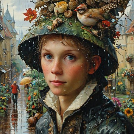 Boy in the rain by Daniel F Gerhartz :: Michael Garmash :: Andrea Lie :: Greg Olsen