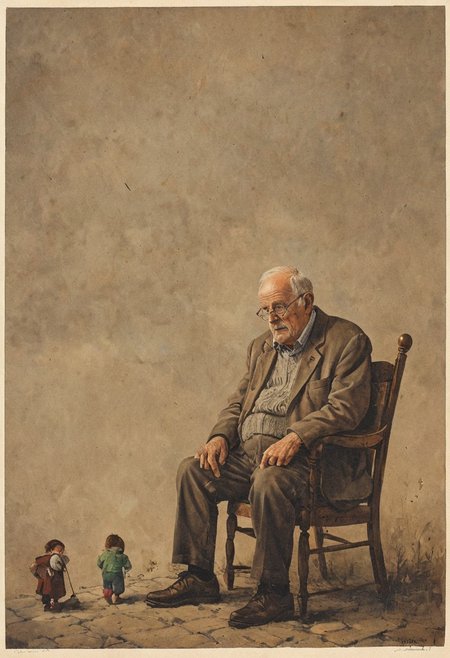 How to Babysit a Grandpa?, high resolution, atmospheric,