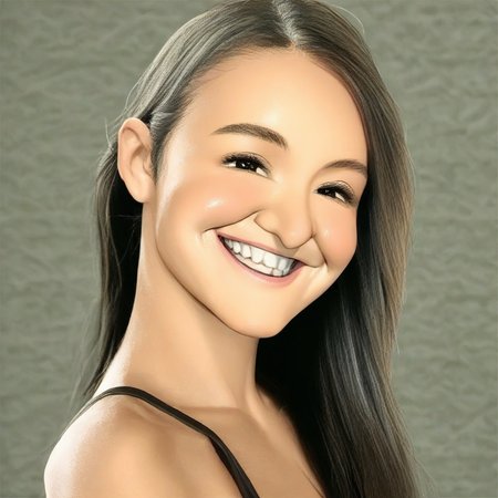 Beautiful female model face - ILL