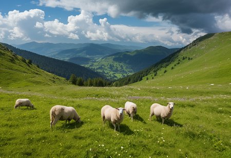 (no human:1.18), scenic open alpine landscape, flowering juicy mountain meadow at springtime, Pontic Mountains, Southern Carpathians, (butterflies:0.63), group of  birch trees, (Sheep grazing) A flock of white sheep, heads bent, in a lush meadow,  
(Mountain wildflowers: Snow gentian (Gentiana nivalis) 
(clouds dapple sunlight, rain in the distance,:1.18)
(Low-key lighting, a predominantly dark scene, a single light source illuminating the subject, emphasizing texture and form), (((crazy:0.97), (insane:1.03), (chaos:1.15),  neon-punk:0.81)) (scribbled:0.87) (doodles-style:0.93)meets (edgy erotic:0.32): ( highlighted neon colors:1.16), Vibrant, chaotic crazy (toonish:1.01) doodles, (macabre:1.14) neon toon doodles, (bright neon colors:1.22), (hot pink:0.95), (electric blue:1.01), (lime green:1.13), (swirling patterns:1.11) in bold hues,  comic,   neon doodles of Electric purple and green, a maelstrom of skulls, and wingstentacles with ruffles,  ,(trending:1.16) (masterpiece:0.81), (high image quality:1.08), (RAW:0.69),high definition,  <lora:sdxl\Hyper_Realism_Pony_XL.safetensors:0.85:0.18> <lora:sdxl\add-detail-xl.safetensors:0.88:0.10  p4,s20