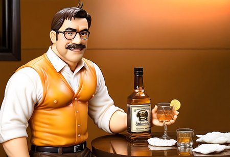 manly malay man, going for night classes over drinks and whisky