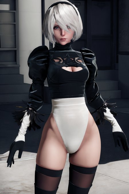 [Wan2.2 T2V & FLUX.1 D & XL & 1.5] 2B (‎YoRHa No.2 Type B) Nier:Automata