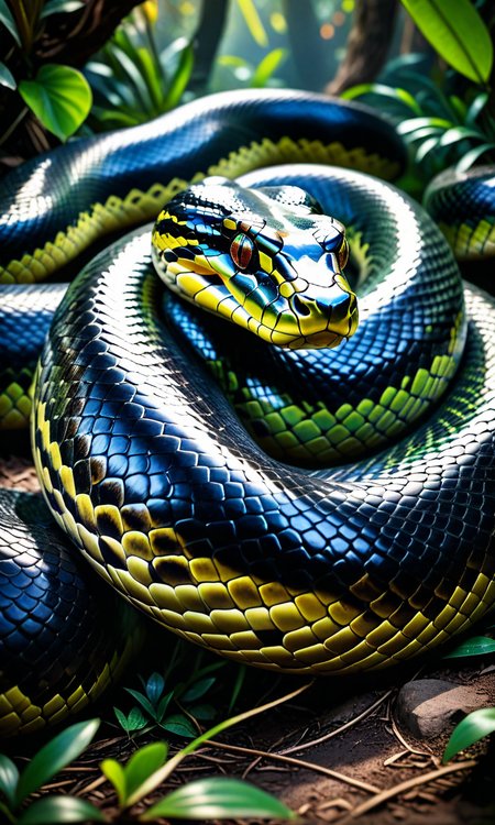 An Anaconda in the wild, Breathtaking, 8k resolution, extremely detailed, beautiful, establishing shot, artistic, hyperrealistic, ultra realistic render, extremely fine details, like-like render, cinematic lighting, dramatic lighting, masterpiece, light brazen, extremely detailed and beautiful face, 150mm, HDR10 <lora:Fast:0.69>