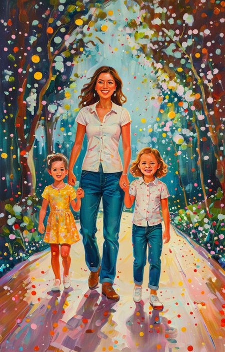 A painting style with colored dots - tangbohu [SDXL] 22