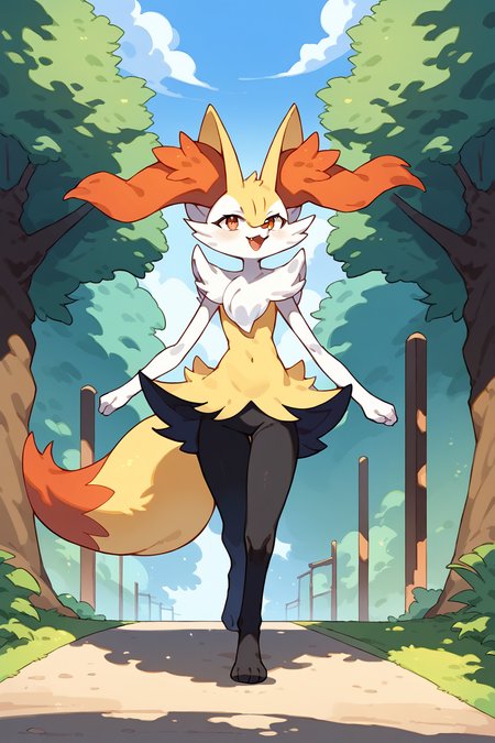 score_9, score_8_up, score_7_up,
((best quality)), absurdres, 
<lora:BraixenPXL:1> braixenpxl, anthro, 
full body, walking, meadow,
<lora:Smooth Anime Style LoRA XL:0.7> Smooth, Anime, <lora:Expressive_H:1> Expressiveh,
