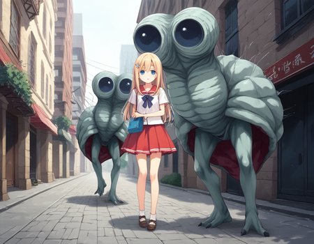 <lora:luxcius_XL_pony_bf_v1:1>luxcius,monster, city,, BREAK score_9, score_8_up, score_7_up, BREAK source_anime, rating_explicit, best quality, masterpiece, uncensored,<lora:sdxl_lightning_4step_lora:1>(clear eyes:1.2),clear art,zPDXLpg